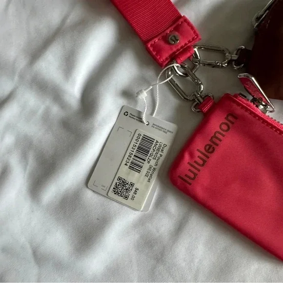 49🆕🤎 Lululemon Dual Pouch Wristlet Ancient Copper Glazed Pink - Picture 2 of 6